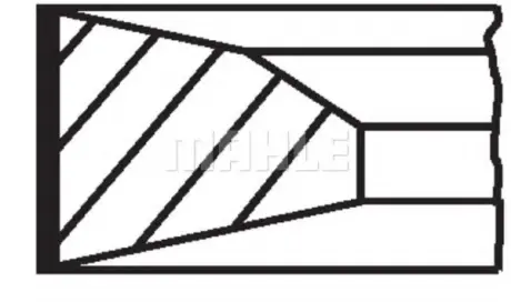 Набір кільця поршня 038 66 N0 MAHLE / KNECHT 03866N0