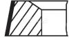 A_Комплект поршневих кілець Mahle PEUGEOT ="" Mahle MAHLE / KNECHT 03980N0 (фото 2)