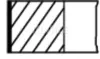 Комплект поршневих кілець Mahle CITROEN/OPEL/PEUGEOT \'\'1.2VTI EB2 \'\'12>> ="" Mahle MAHLE / KNECHT 039RS001200N0 (фото 1)
