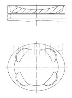 Поршень MAHLE MAHLE / KNECHT 081 PI 00104 001
