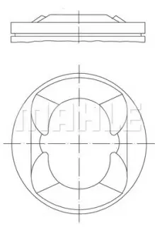 Поршень Citroen C3/C4/Peugeot 207/308 1.6 07- (77.00mm/STD) MAHLE MAHLE / KNECHT 081 PI 00110 000