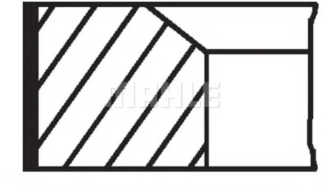 77,2 (STD) 1,75-1,75-3 Комплект поршньових кілець HYUNDAI ACCENT IV, ELANTRA IV, ELANTRA V, ELANTRA VI, I20 I, I30, I40 I, I40 I CW, IX20, IX35, TUCSON KIA CARENS III, CARENS IV 1.6D/1.7D 06.05- 681 RS 00105 0N0 MAHLE / KNECHT 681RS001050N0
