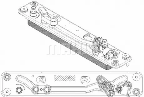 Масляний радiатор BMW X5 E70 MAHLE MAHLE / KNECHT CLC 182 000P