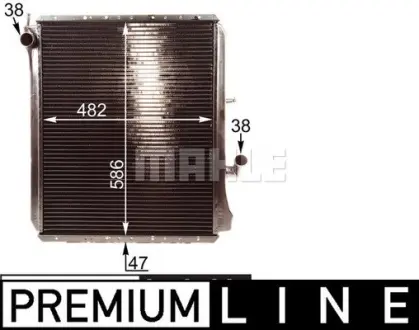 Радіатор двигуна CR 215 000P MAHLE / KNECHT CR215000P