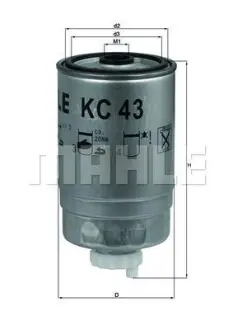 A_Фільтр паливний Mahle Iveco, знято з виробництва ="" Mahle MAHLE / KNECHT KC43