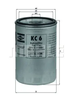 Фільтр паливний Mahle KHD ="" Mahle MAHLE / KNECHT KC6