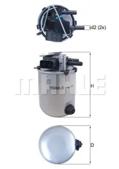 Фільтр паливний Mahle NISSAN Qashqai \'\'1.6DCi \'\'11-13 ="" Mahle MAHLE / KNECHT KL909