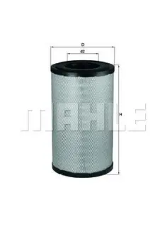 A_Фільтр повітряний Mahle DAF, Foden ="" Mahle MAHLE / KNECHT LX1243