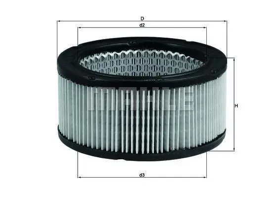 Повітряний фільтр KNECHT MAHLE / KNECHT LX213 (фото 1)