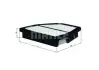 Фільтр повітряний Mahle Chevrolet, Opel, Vauxhall =&quot;&quot; Mahle MAHLE / KNECHT LX2965 (фото 1)