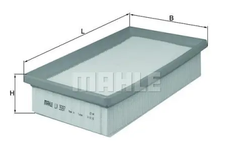 Фільтр повітряний Mahle Fiat ="" Mahle MAHLE / KNECHT LX3597