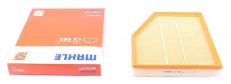 Фільтр повітряний BMW 5 (E60) 2.0/4.4-4.8 03-10/6 (E63) 4.4/4.8 04- KNECHT MAHLE / KNECHT LX 982