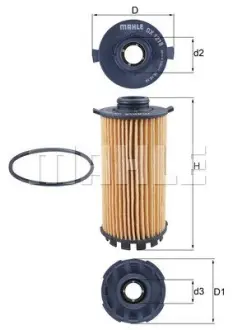 Фильтр масла MAHLE MAHLE / KNECHT OX1218D
