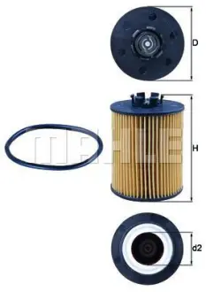 Масляний фільтр KNECHT MAHLE / KNECHT OX173D