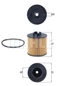 Фільтр масляний VW 1.6FSI KNECHT MAHLE / KNECHT OX 341D