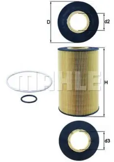 A_Фільтр масляний Mahle MAN ="" Mahle MAHLE / KNECHT OX435D