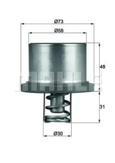 Термостат, охолоджуюча рідина THD 2 89 MAHLE MAHLE / KNECHT THD289