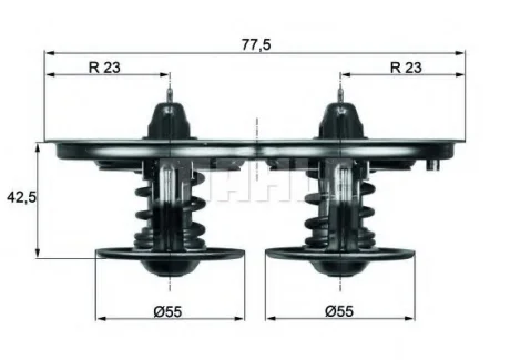 TX32D Mahle - Термостат MAHLE / KNECHT TX 32 D