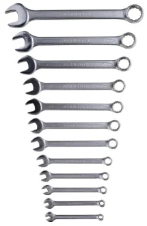 (EN) Double-ended ring wrench комплектація 12 шт, 12-кутна / HEX: 6, 7, 8, 9, 10, 12, 13, 14, 15, 17, 19, 22 мм, у пластиковому тримачі MMT A169 136 MAMMOOTH MMTA169136
