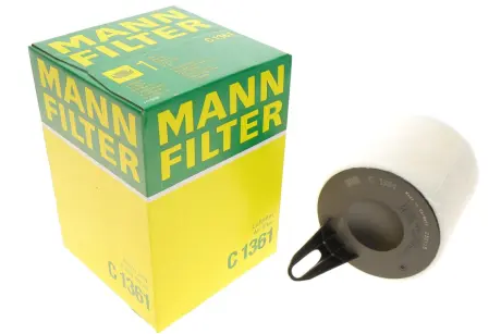 Фільтр повітряний BMW 1 (E81 E82 E87 E88) 116i E81 E87 N45B16, N45NB16 -FILTER MANN C1361