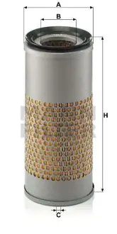 Фільтр повітряний Land Rover Defender 90 110 130 2.5 TDi 90 110 130 1623L (300 Tdi) -FILTER MANN C14160X