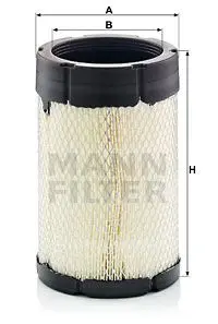 Фильтр воздушный двигателя FILTER MANN C16014