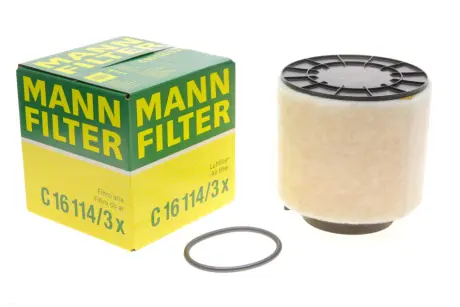 Фільтр повітряний Audi A4/A5 2.7TDI/3.0TDI 07-17/Q5 3.0TDI quattro 08- -FILTER MANN C 16 114/3 X