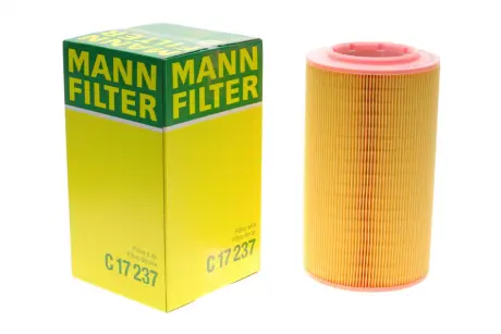 Фільтр повітряний Citroen Jumper 2.0BlueHDi/2.2HDi/3.0HDi/Fiat Ducato 2.0-3.0JTD 06-/Opel 2.2D 21- -FILTER MANN C 17 237