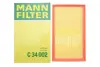 Фільтр забору повітря -FILTER MANN C 34002 (фото 2)