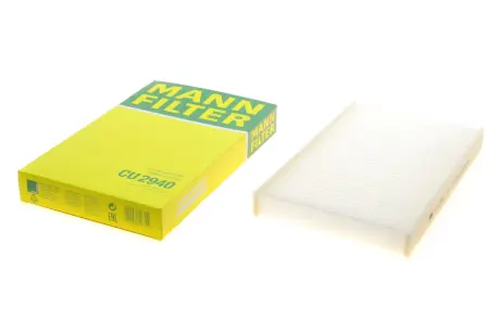 Фільтр салону Citroen C2 03-10/C3 01-/C4/Peugeot 1007 04-/307 01-/308 07-14/408 11- -FILTER MANN CU 2940