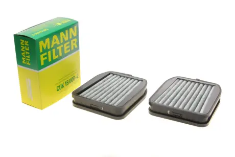 Фільтр салону MB E-class (W211) 02-04 (к-кт 2шт.) (вугільний) -FILTER MANN CUK 18 000-2