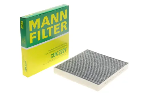 Фільтр салону Dodge Avenger 07-14/Caliber/Journey/Jeep Compass 06-/Fiat Freemont 11- (вугільний) -FILTER MANN CUK 2227