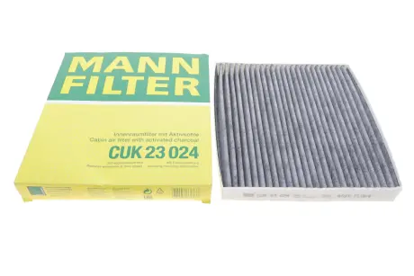 Фільтр салону Hyundai Santa Fe IV/Tucson III/Kia Sorento IV/V 18- (вугільний) -FILTER MANN CUK 23 024