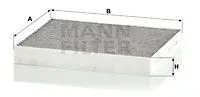 Фільтр салону вугільний HYUNDAI Ioniq(AE) Electric EM10 -FILTER MANN CUK24024