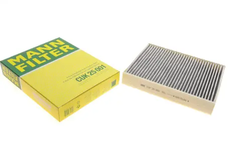 Фільтр салону вугільний на BMW 1 (F20/F21) 114d F20/F21 N47D16A -FILTER MANN CUK25001
