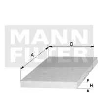 Повітряний фільтр салону -FILTER MANN CUK 26019