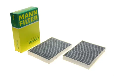 Фільтр салону MB S-class (W221) 05-13/CL (C216) 06-13 (вугільний) (к-кт 2шт.) -FILTER MANN CUK 2722-2
