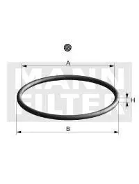 Прокладка корпусу фільтра оливного BMW 3 (E36) 320i E36 M52B20 -FILTER MANN DI00700