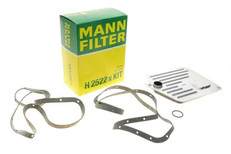 Фільтр АКПП BMW 5 (E39)/7 (E38)/X5 (E53) M52/M57/M62 94- (з прокладкою) -FILTER MANN H 2522 X KIT