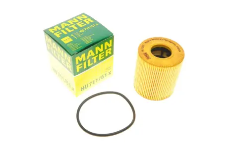 Фільтр масляний Ford Transit/Citroen Jumper 2.2HDI/2.4TDCi 06-/Peugeot 2.0HDI 03- -FILTER MANN HU 711/51 X