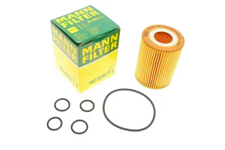 Фільтр масляний Chevrolet Cruze/Trax/Opel Astra H/J/Corsa D/Meriva/Mokka/Zafira 1.7CDTI 06- -FILTER MANN HU 820/1 Y
