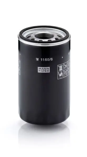 Гідравлічний фільтр (фільтр, що вгвинчується) CASE IH 100 U, 100 U MAXXIMA, 70 U, 70 U MAXXIMA, 80 U, 80 U MAXXIMA, 90 U, 90 U MAXXIMA NEW HOLLAND 4835, 5635, 6635, L 60/4635, L 65/4835, L 75/5635 W 1160/6 MANN W11606 (фото 1)