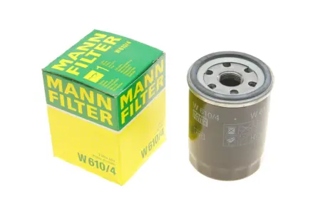 Фільтр масляний Nissan Micra 1.0-1.4i 92-10/ Primera 2.0i 90-96/Sunny 2.0GTI 90-95/JCB 8008 06- -FILTER MANN W 610/4