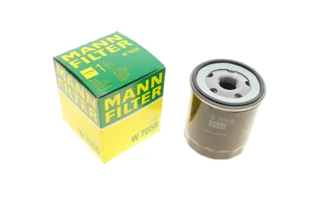 Фільтр масляний Citroen Berlingo/C3/C4/C5 1.9D/2.0HDi 98-05/1.2 PureTech 14-/Jumper 2.0-2.2HDi 01- -FILTER MANN W 7058