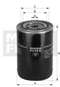 Масляний фільтр -FILTER MANN W711/80 (фото 1)