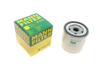 Фільтр масляний Ford Escort/Fiesta 1.0-1.6 -95 /Skoda Favorit 1.3 89-97 -FILTER MANN W 712/43