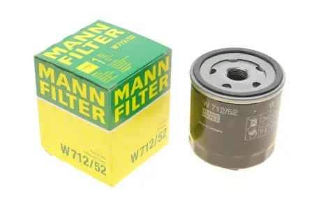 Фільтр масляний VW Caddy II/Golf IV/V/Seat Leon 1.4/1.6i 85- -FILTER MANN W 712/52