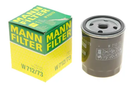 Фільтр масляний Mazda 3 2.0 03-14/Mazda 5 1.8/2.0 05-/Mazda 6 1.8/2.0 02-13 -FILTER MANN W 712/73
