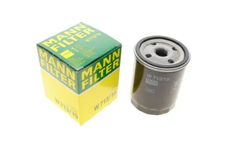 Фільтр масляний Ford Fiesta/Mondeo/Escort 1.8D/TD 89-00/Mazda 121 1.8D/TD 96-03/Moskvitch 1.8D 91- -FILTER MANN W 713/19