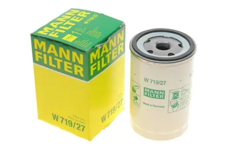 Фільтр масляний Ford Transit Connect 1.8 16V 02-13/Mazda CX-9 3.5/3.7 07-/Jeep Cherokee 3.7 V6 01- -FILTER MANN W 719/27